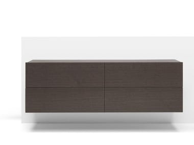 TAO10 NIGHT - Hanging lacquered wooden dresser by Misuraemme