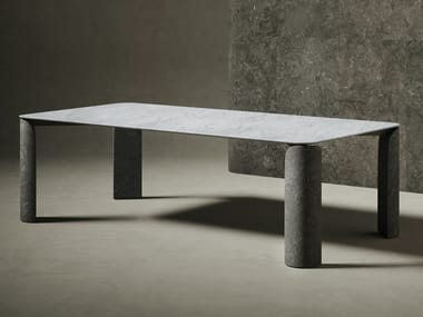 TAULA - Rectangular marble table by Salvatori