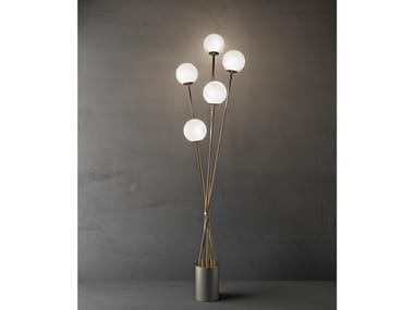 TEA 2392/P - Blown glass floor lamp by Italamp