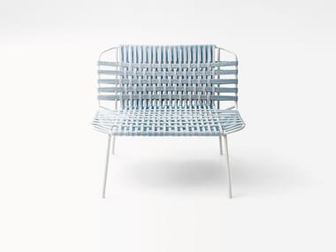 TELAR - Garden stainless steel easy chair by Paola Lenti