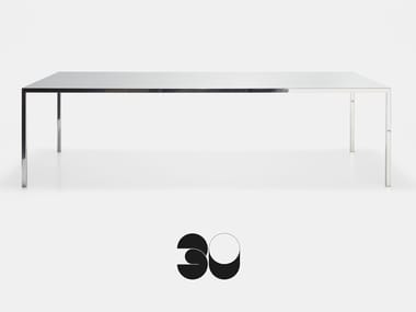 TENSE - Rectangular aluminium table by MDF Italia