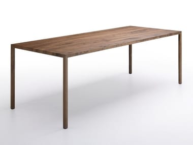 TENSE MATERIAL - Rectangular oak table by MDF Italia