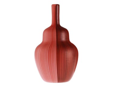 TESSUTI BATTUTI - Handmade blown glass vase by Venini