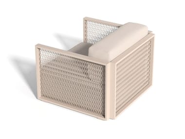 THE FACTORY - Aluminium garden armchair with armrests by Vondom