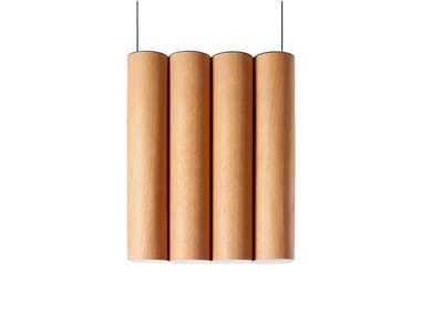 TOMO - Handmade wood veneer pendant lamp by LZF