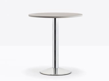 TONDA 4151 - Round steel contract table by Pedrali