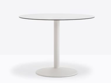 TONDA 4550 - Round steel contract table by Pedrali