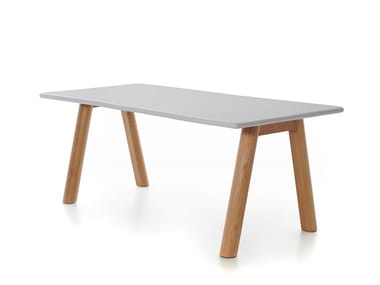 TRAN TRAN - Rectangular wooden table by B-LINE