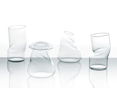 TRANSFORMER - Crystal vase by Glas Italia