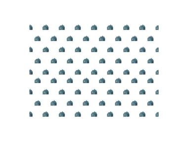 HOUSE BLUE - Motif wallpaper by Nidi