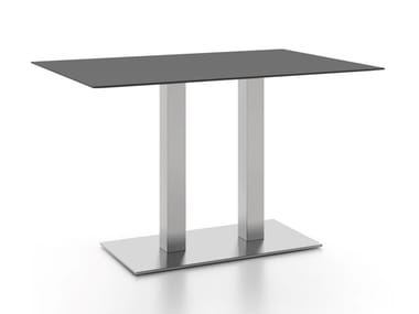 TREND D - Brushed steel table base by Atmosphera