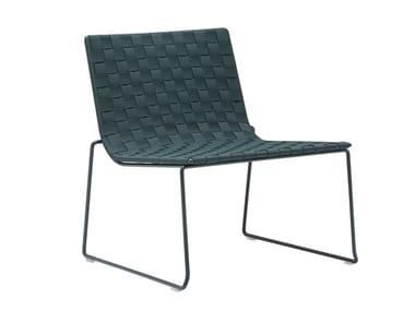 TRENZA BU0702 - Garden sled base polypropylene easy chair by Andreu World