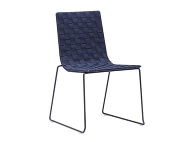 TRENZA SI0700 - Sled base polypropylene garden chair by Andreu World