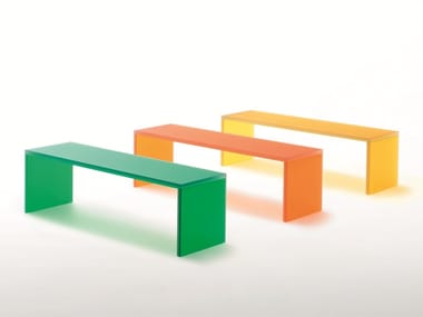 TRIENNALE - Crystal bench by Glas Italia