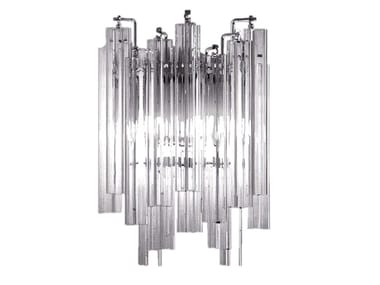 TRILOBI - Blown glass wall light by Venini