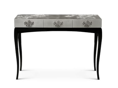 TRINITY - Rectangular mahogany console table with drawers by Boca do Lobo