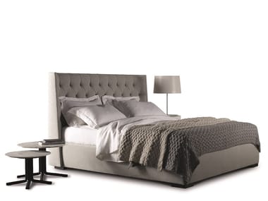 TURMAN LOW - Upholstered double bed by Meridiani