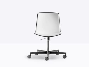 TWEET 891/3 - Swivel height-adjustable polypropylene chair by Pedrali