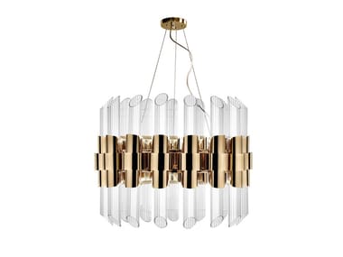 TYCHO ROUND - Brass pendant lamp by Luxxu