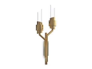 TYCHO TORCH SMALL - Brass wall lamp by Luxxu