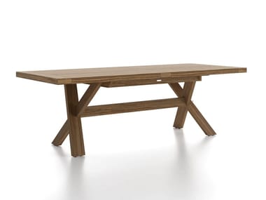 TYPHOON - Rectangular teak garden table by Atmosphera