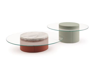 ROMA - Glass coffee table by Turri