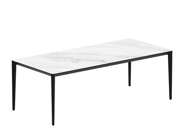 U-NITE - Rectangular ceramic garden table by Royal Botania