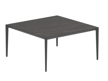 U-NITE - Square ceramic garden table by Royal Botania
