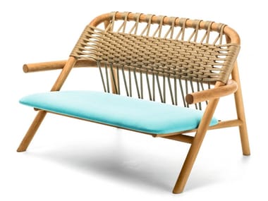 UNAM OUT 05/C - 2 seater iroko garden sofa by Very Wood