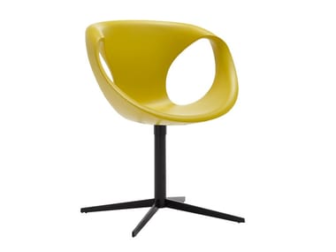 UP CHAIR - Polyurethane chair with 4-spoke base by Tonon