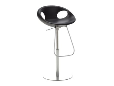 UP - Swivel polyurethane stool with back by Tonon