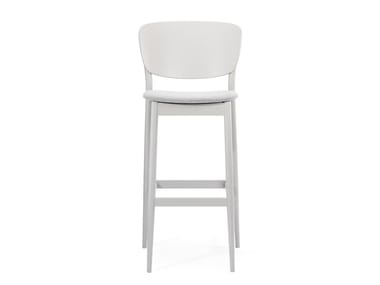 VALENCIA 313 383 - Wooden barstool with integrated cushion by TON