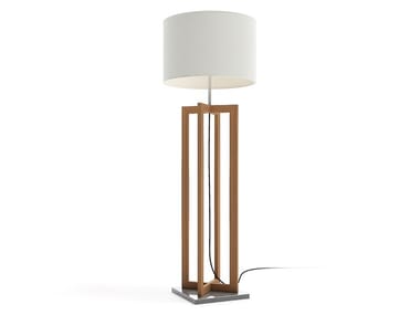 VERTIGO - Teak floor lamp by Atmosphera