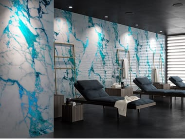 ELECTRIC MARBLE - Glass wall tiles by Sicis