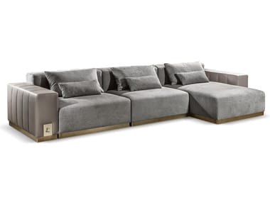 VIETRI - Sectional leather sofa with chaise longue by Cantori