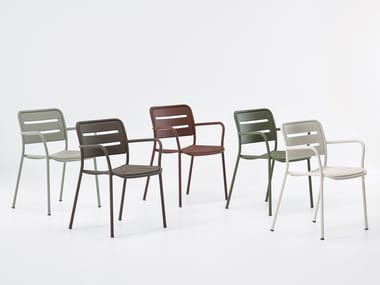 VILLAGE - Stackable aluminium garden chair by Kettal