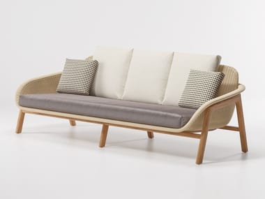 VIMINI - Synthetic fibre garden sofa by Kettal