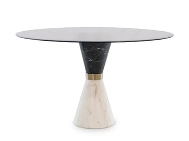 Dining table - Round marble dining table by Essential Home