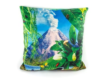 VOLCANO - Square fabric cushion (Request Info)