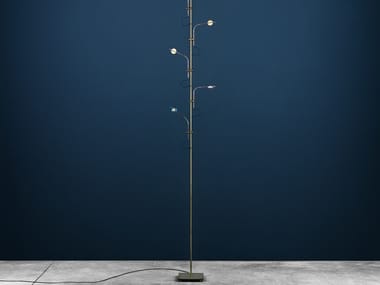 WA WA F - LED metal floor lamp with dimmer by Catellani & Smith