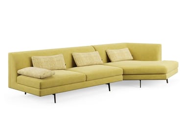 WARMOVER - Fabric sofa with chaise longue by Liu Jo Living Collection