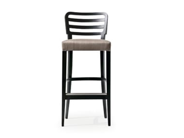 WIENER 16 - High beech stool with back by Very Wood