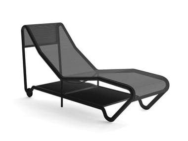 WIND - Aluminium sun lounger with castors by Atmosphera