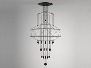 WIREFLOW CHANDELIER 0374 - LED dimmable pendant lamp by Vibia