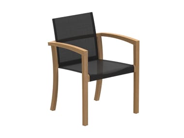 XQI - Batyline¢ç garden chair with armrests by Royal Botania