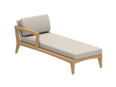 ZENHIT LOUNGE - Upholstered fabric Garden daybed by Royal Botania