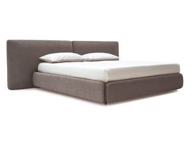 ZIP - Microfiber double bed with upholstered headboard by Calligaris