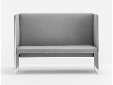 ZIPPO ZIP2P/140 - 2 seater high-back sofa by Pedrali