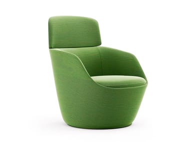 RADAR - Upholstered fabric armchair with armrests by Frezza