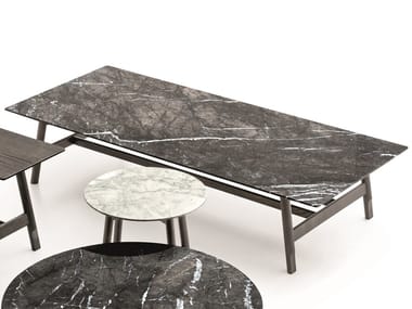 AANY - Rectangular marble coffee table by Ditre Italia